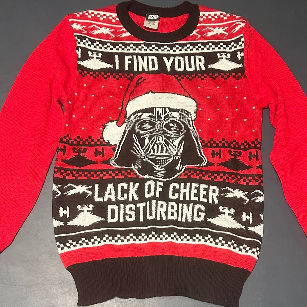 Star Wars Red and Black Crewneck Sweater